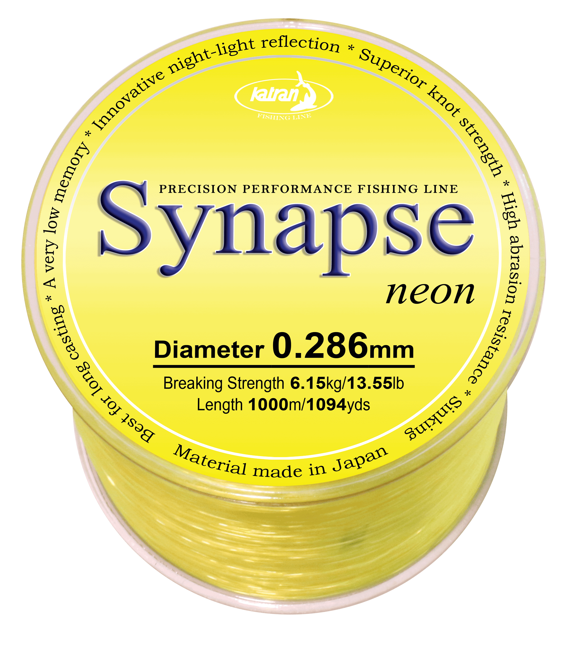 Die ideale Wahl für passionierte Angler: SYNAPSE Neon 0,286 mm von Katran Fishing Line.